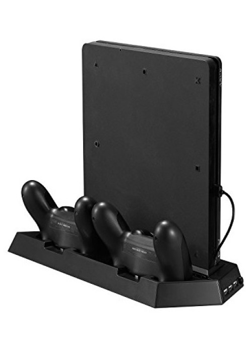 Вертикальная охлаждающая подставка + зарядная станция Charging Stand DOBE для PS4/PS4 Slim/PS4 Pro (TP4-023B) (PS4)